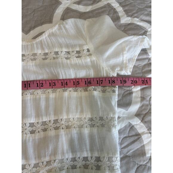 Anthropologie Whitesands Summer Blouse Top Size Xs - Picture 9 of 10